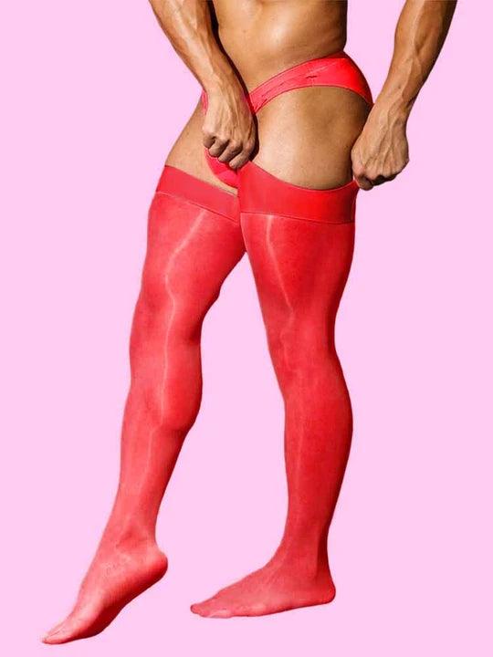 Knee High Nylon Stockings - Black - CW010 - YDressup