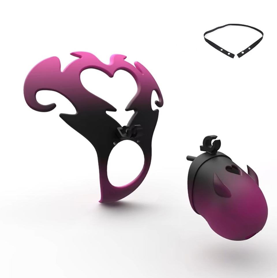 Angel 3D Sissy Chastity Cage - YJS007