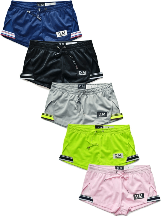 D.M Casual Low-waisted Drawstring Breathable Home Boxer Shorts - PJK027 - YDressup