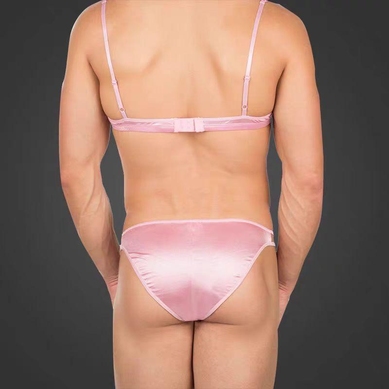 Luxe Satin Bra for Men - YNY110
