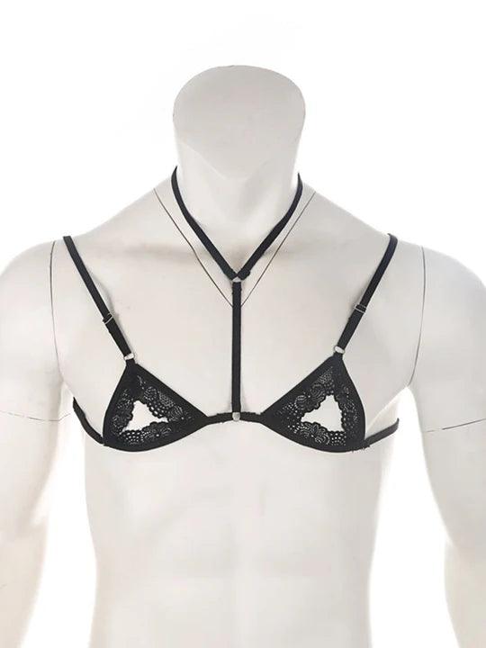 Men's Adjustable Breastless Bra - QQNY010 - YDressup