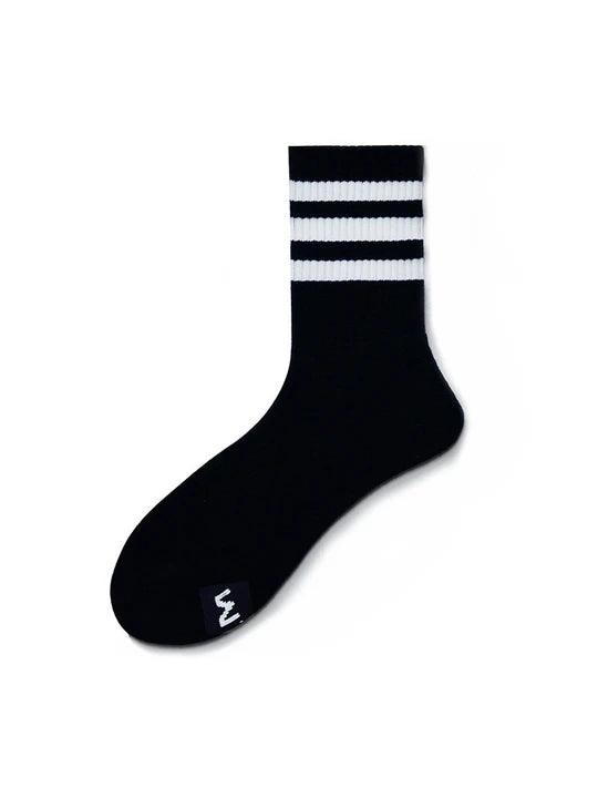 D.M Rainbow Striped Sports Cotton Socks - WZ002