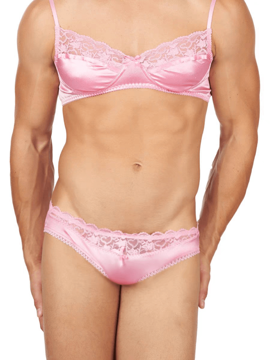 Luxe Satin Bra for Men - YNY110