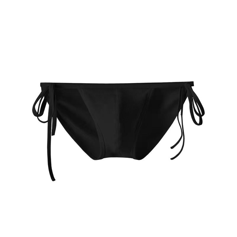 Men's Sexy Ribbed Bow Adjustable Detachable Triangle Underwear - YK054 - YDressup