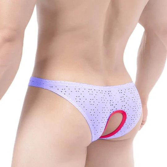 Peek-a-boo No Crotch Mesh Briefs - SJK033 - YDressup