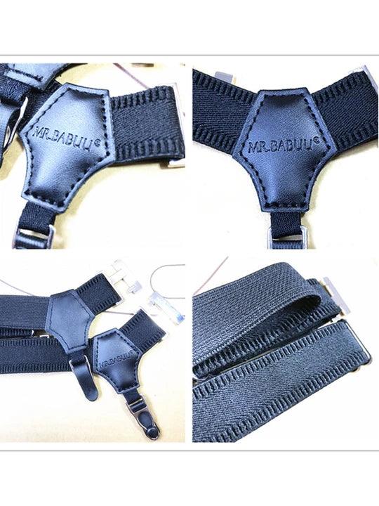 Unisex Stockings Thin Socks Business Double-clamp Garter - KB037 - YDressup
