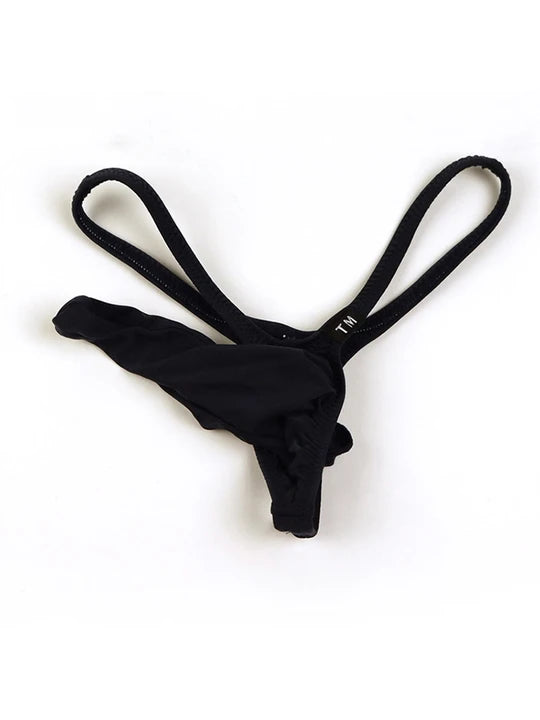 Men's Cotton Elephant Trunk Bulge-enhancing Thong - DZK046