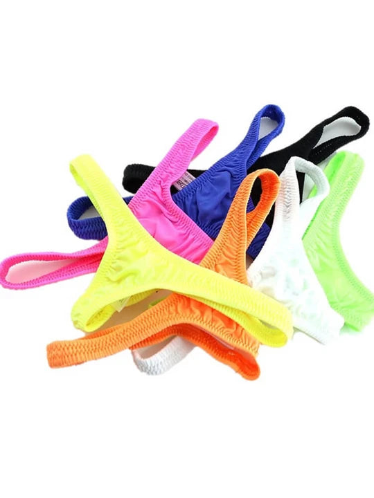 Men's Ice Silk Breathable Thong - High Elastic Male Underwear - DZK007 - YDressup