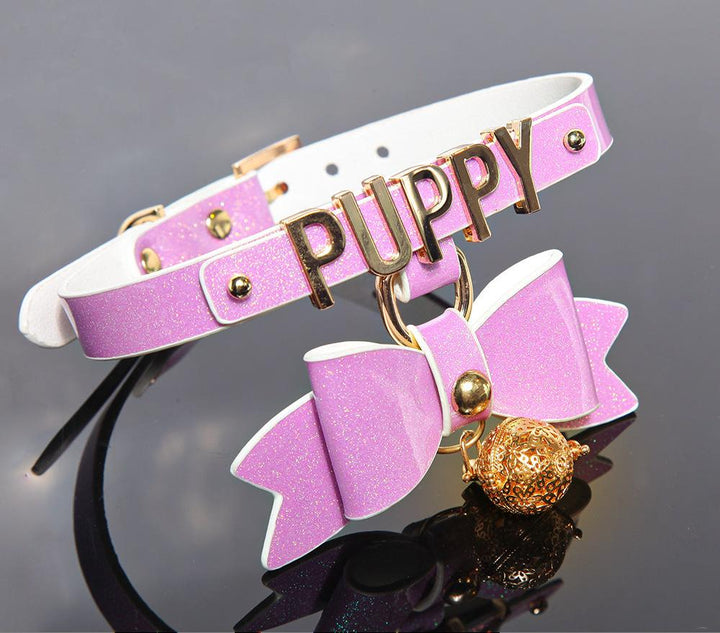 Glowing Bell Choker Collar Puppy Play Adult Sex Toy for Punishment - P YDressup Glowing Bell Choker Collar Puppy Play Adult Sex Toy for Punishment - P YDressup