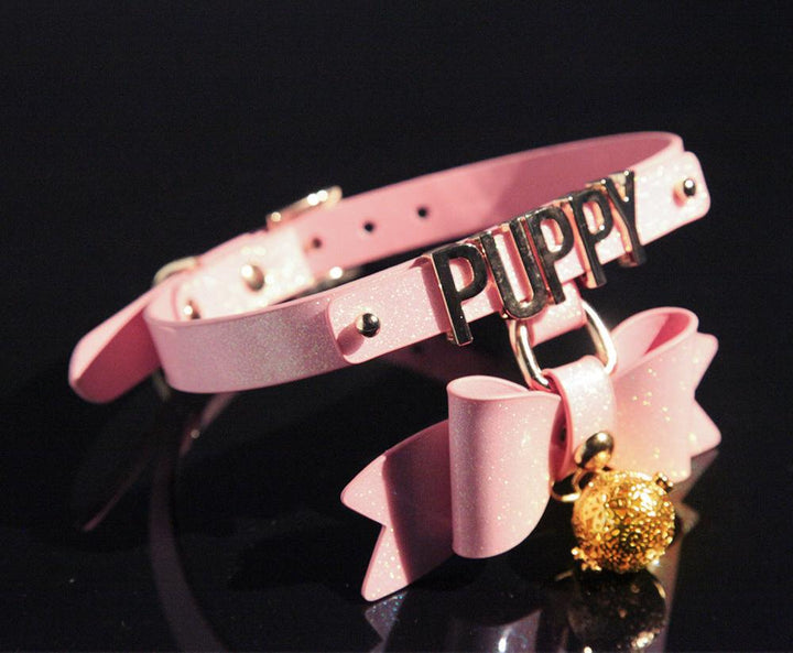 Glowing Bell Choker Collar Puppy Play Adult Sex Toy for Punishment - P YDressup Glowing Bell Choker Collar Puppy Play Adult Sex Toy for Punishment - P YDressup