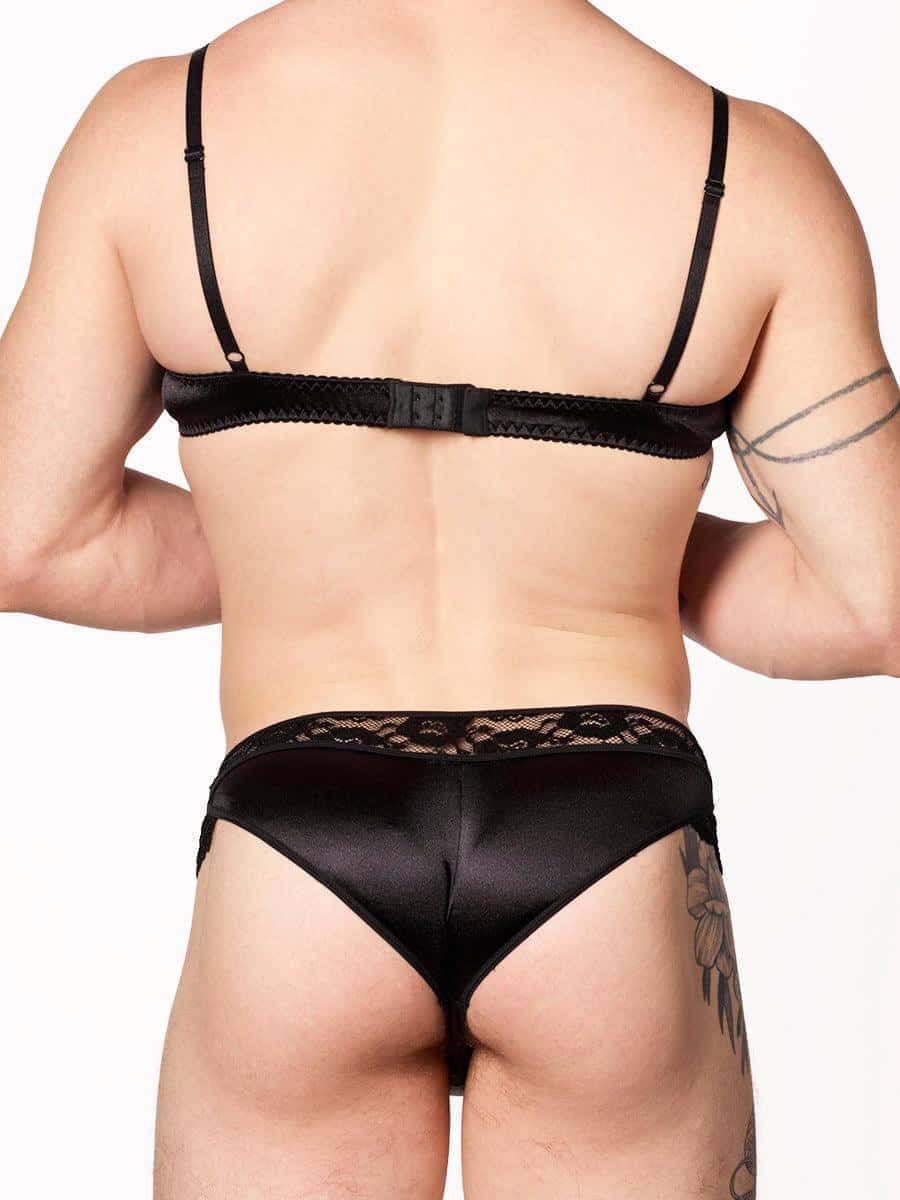Luxe Satin Bra for Men - QQNY015 - YDressup