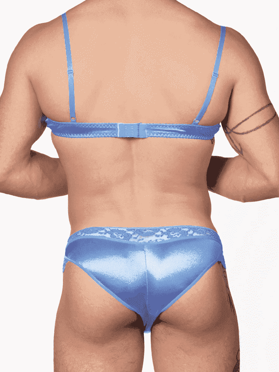 Luxe Satin Bra for Men - YNY110