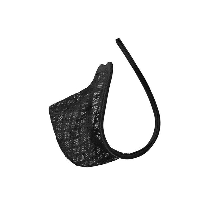 Mens Lace C-String | Sheer See-Through Type B Thong | YDressup