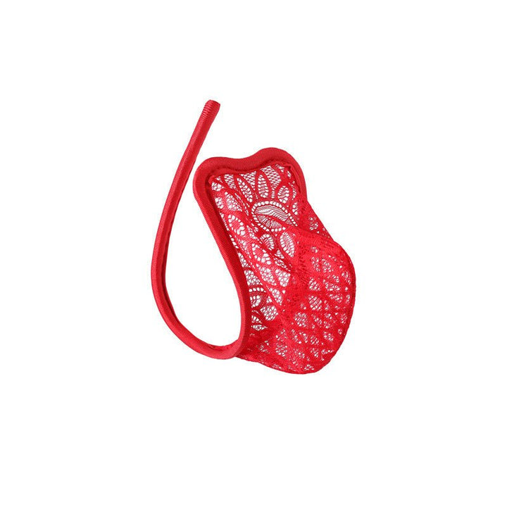 Mens Lace C-String | Sheer See-Through Type B Thong | YDressup