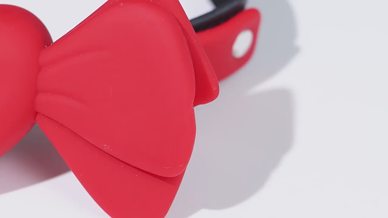 Adult Erotic Toy Heart-shaped Bow Gag SM Bondage Gear - PJ028