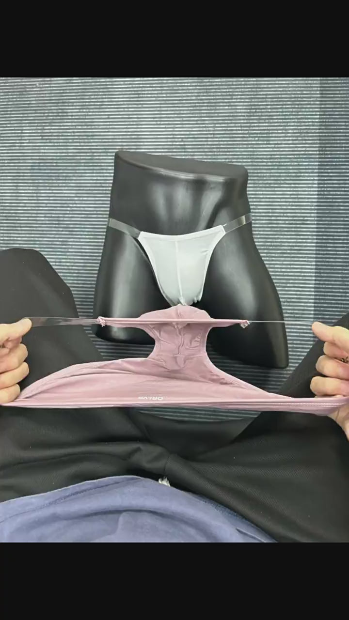 Transparent Band High-Cut Modal Men's Briefs - SJK015