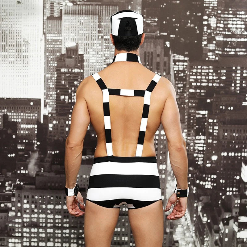 Sexy Gay Prisoner Costume - ZF021 - YDressup
