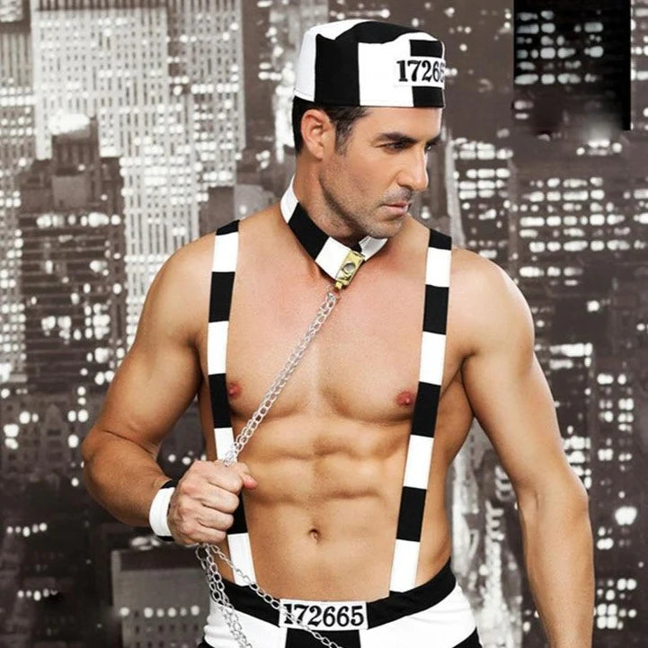 Sexy Gay Prisoner Costume - ZF021 - YDressup