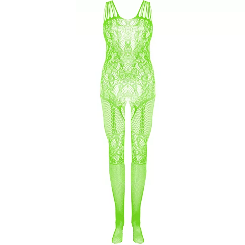 Sexy Cut-Out Crotchless Fishnet Bodystocking - LTW032