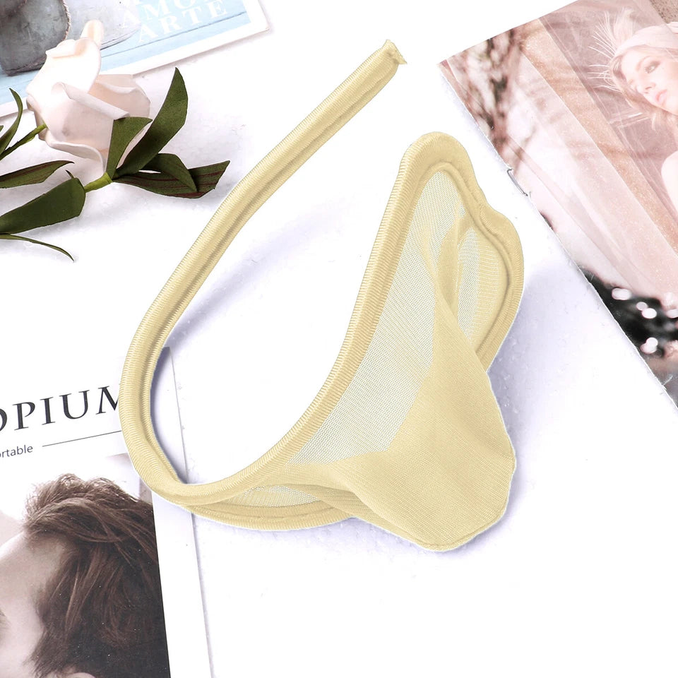 Men's Sexy See-Through C-String – CS007 - YDressup