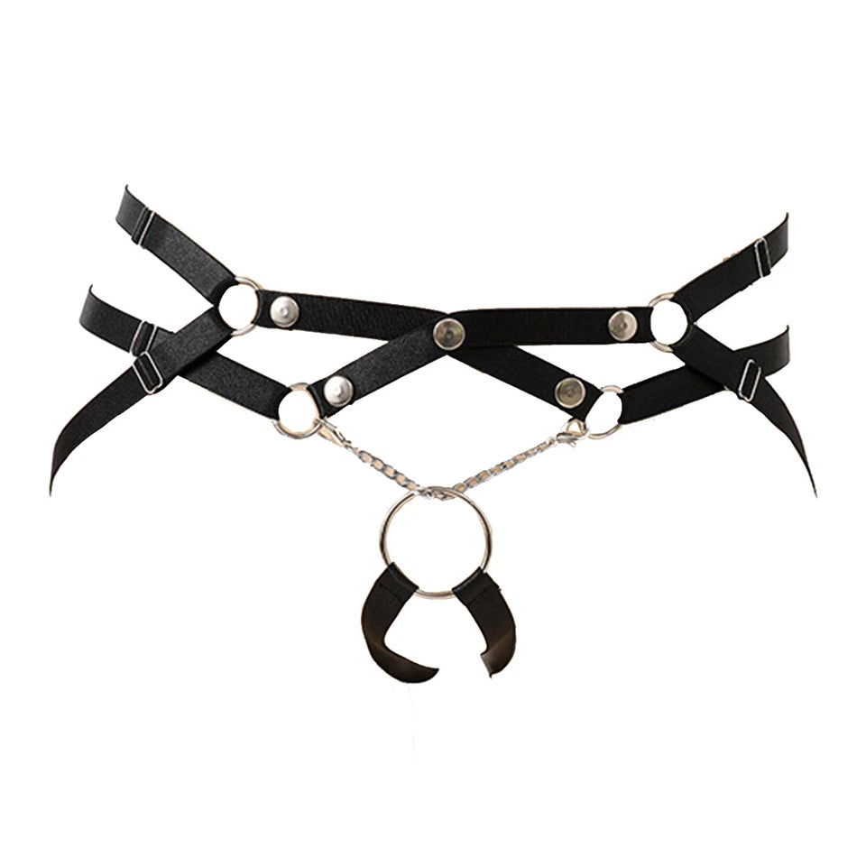 Men’s Fancy Metal O-Ring Thongs - GZK035