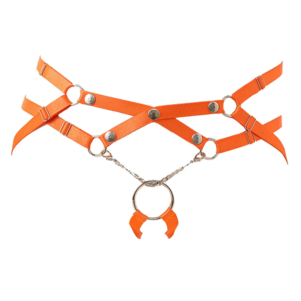Men’s Fancy Metal O-Ring Thongs - GZK035